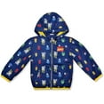 thumbnail image 2 of Marvel Avengers Spider-Man, Captain America, Hulk, Thor and Iron Man Windbreaker Jacket for Toddler and Little Boys – Navy, 2 of 3