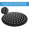 thumbnail image 2 of High Pressure Shower Head, 8 Inch Rain Showerhead, Ultra-Thin Design- Pressure Boosting, Awesome Shower Experience, High Flow Stainless Steel Rainfall Shower Head (Matte Black), 2 of 5
