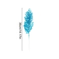 thumbnail image 2 of 14.17 Inch Blue Glitter Artificial Leaf Spray, Glittered Foliage Stem Pick, Decorative Twig for Christmas Tree, Wreath, Vase, Wedding, Party Indoor Holiday Decoration, 2 of 5