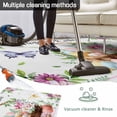 thumbnail image 5 of Spring Easter Outdoor Rug for Patio/Deck/Porch, Non-Slip Large Area Rug 5 x 7 Ft, Colorful Eggs Daisy Flowers Basket Butterfly Indoor Outdoor Rugs Washable Area Rugs, Camping Rug Carpet Runner, 5 of 8