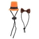 thumbnail image 1 of Sombrero de reptil y pajarita ajustable para animales pequeños, minisombrero de copa, pajarita para reptiles, lagartos, hámster, sombrero naranja y pajarita de café, 1 of 5