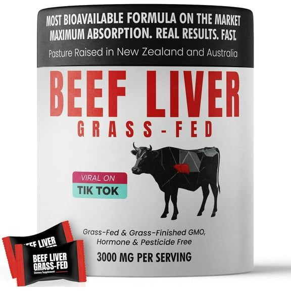 Beef Liver Supplement Grass Fed | Beef Organs Gummies for Women