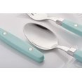 thumbnail image 4 of Silv ware Set 24 Pièces en Acier Taché Cutl y Poignée de Couleur avec Rivet / Rétro Style Plat 6 x Couteau Dinn, 6 x Fourchette Dinn, 6 x Table, 6 x Thé (Bleu Saphir, 24 Pièce), 4 of 7