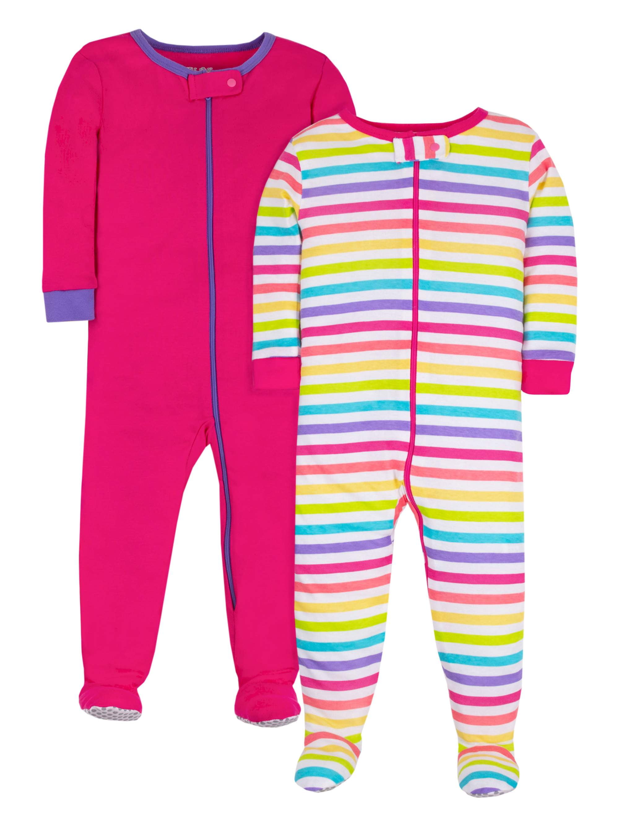 Little Star Organic Brights Baby Girls & Toddler Girl 1Piece Snug Fit