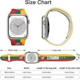 thumbnail image 3 of Lithuania Flag Watch Band For Apple Wristband Band For Iwatch Series Soft Silicone 38mm*40mm, 3 of 6