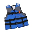 thumbnail image 4 of Chaleco ,Chaleco con silbato para adultos y hombres,Chaleco de natación Chaleco flotador de agua Flotabilidad,Traje de supervivencia para chaquetas y kayak para Azul, 4 of 8