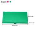 thumbnail image 2 of Uxcell 3.6x2.3x0.3 Inch Name Cards Case Alloy Business Card Holder 2 Pack Rose Red Green, 2 of 6