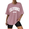 thumbnail image 2 of T-Shirt à Col Rond Imprimé pour Femmes, Coupe Ample, Manches Longues en Spandex, pour Femmes, Filles, Unies, 2 of 5