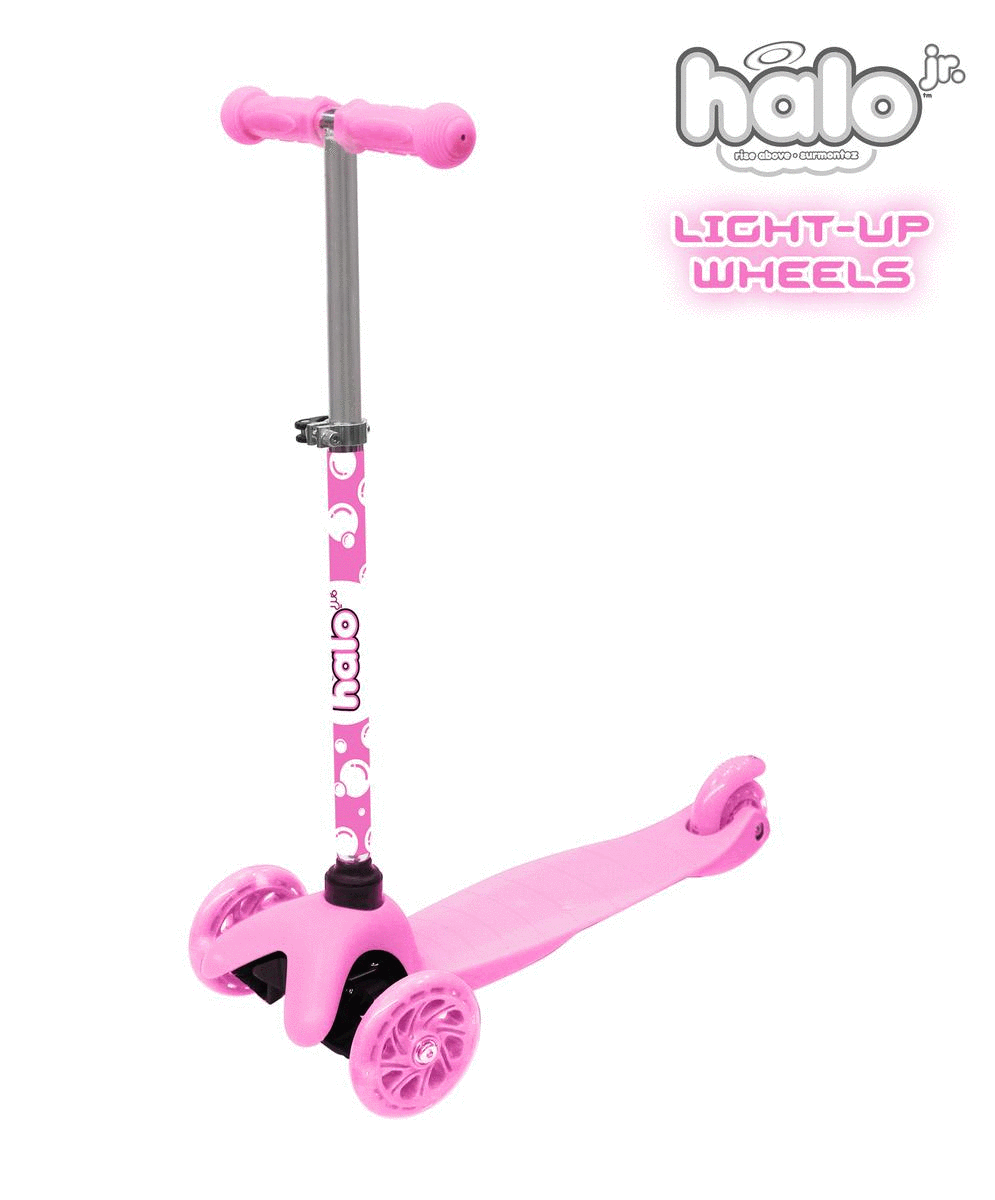 neon pink scooter