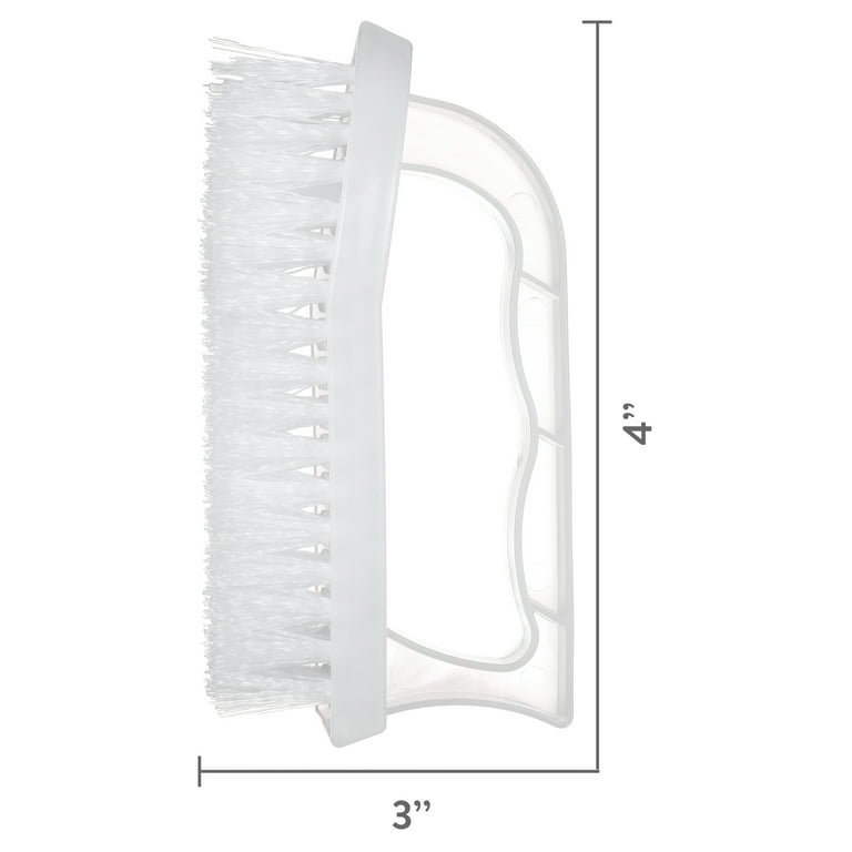 Great Value Iron Handle Multi-Purpose Cleaning Scrub Brush, White