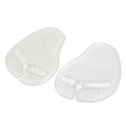 1 Pair Clear Silicone Foot Arches Forefoot Pad Cushion Insole for Flip Flops Sandals