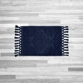 thumbnail image 6 of Jean Pierre Ricardo Cotton Fringe 17 x 31 in. Bath Rug, Indigo, 6 of 9