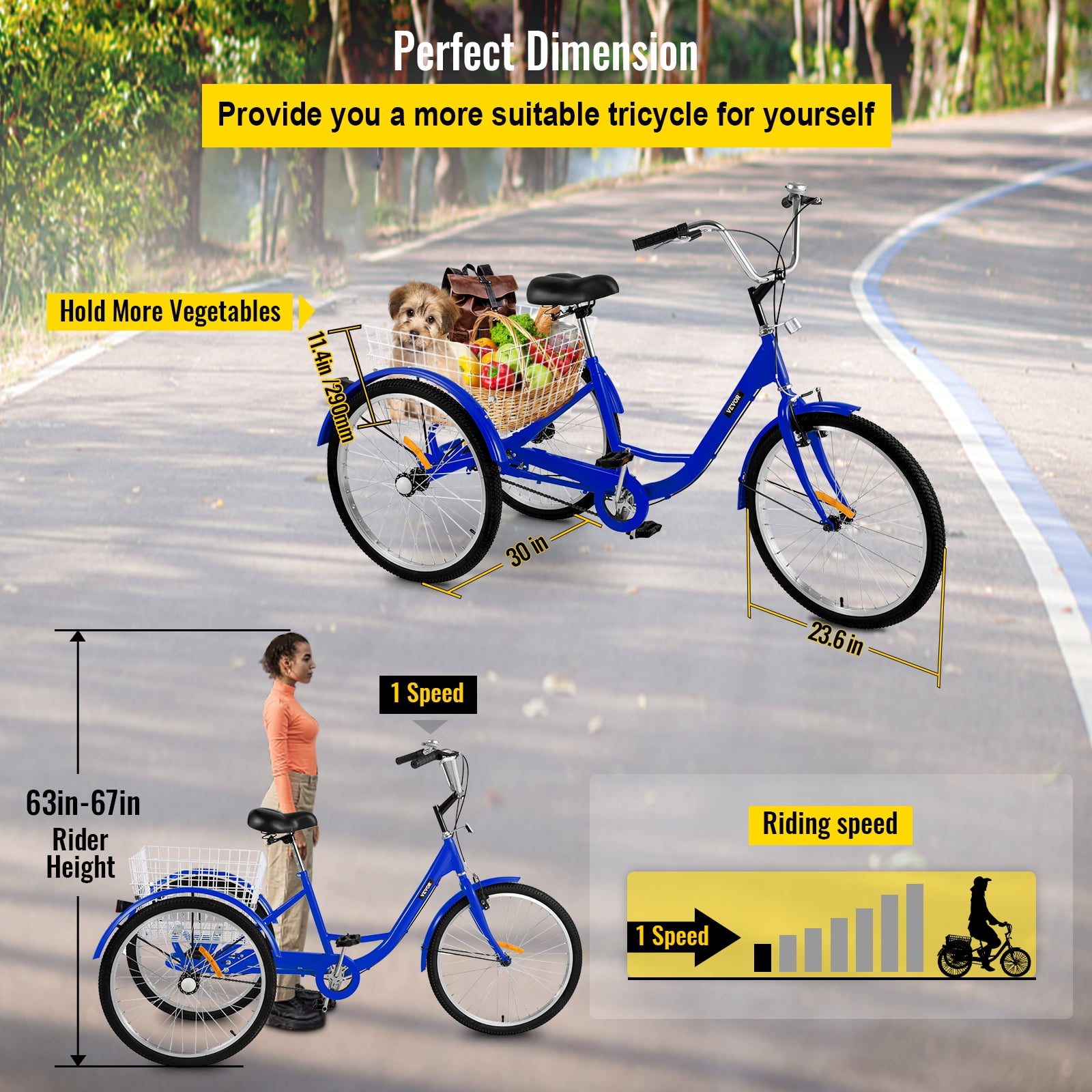 Trikes for adults schwinn 24 in cruiser tricycle bike aluminum frame smoky blue new arrivals