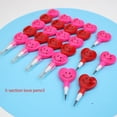 thumbnail image 1 of Lápiz con forma de cara sonriente y expresión creativa, bloques de construcción de amor, lápiz lindo sin punta, premio para estudiantes, 2 colores, 1 of 5