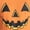Jacko Smile | Solar Orange, variant on Halloween Men's Back Breaker Graphic Tee from Way to Celebrate, Sizes XS-4XLT