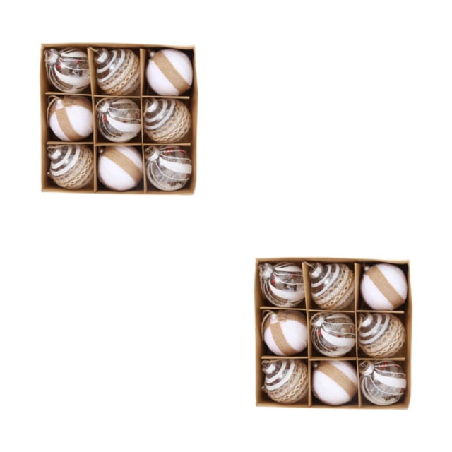 Decodeary Christmas Hanging Ball Tree Trinket For Festive Decorations Christmas Themed 5 2Set