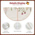thumbnail image 3 of Sikiie Herbs and Wildflowers Nativity Christmas Tree Skirt, Jesus Christian Winter Holiday Tree Mat Decoration(30-48IN)48", 3 of 6