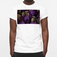 thumbnail image 3 of Grape Classic White Cotton T-Shirt - 100% Cotton Tee Shirt for Men and Women - Casual Short Sleeve Top for Everyday Wear - Breathable and Comfortable Fabric, 3 of 5