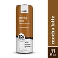 thumbnail image 3 of (12 pack) Slate Milk Mocha Latte, High Protein Iced Coffee, 20g Protein, 11 fl oz can, Ready to Drink, 3 of 10