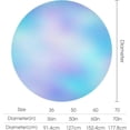 thumbnail image 2 of Round Table Cloth Trendy Blue and Purple Gradient Tablecloths Washable Table Cover for Kitchen Dinning Party Tabletop Modern Decoration,60inch, 2 of 8