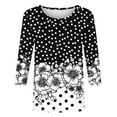 thumbnail image 7 of Womens Tops Loose Fit Women's Tops Womens Tops 3/4 Sleeve Blouses Items Ordered by Me Trending Gifts, 7 of 7