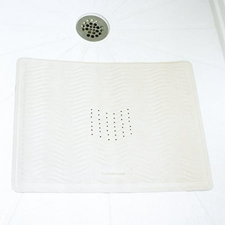 Ginsey Rubbermaid Shower Stall Rubber Bath Mat 17 X 22 White