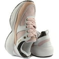 thumbnail image 4 of Guess Masla Women's Lace Up 4G Peony Logo Print Trainers In Rose Size 6.5, 4 of 6