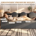 thumbnail image 3 of UHOMEPRO 71"W Sofa and Couch, 3 Seater Extra Deep Seat Cloud Couch with 3 Pillows and Side Pockets for Living Room Small Space, 1200lbs, Deep Gray, 3 of 11