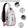 thumbnail image 2 of Crossbody Sling Backpack for Women Men Cute Fish Pattern Shoulder Sling Crossbody Casual Chest Bag for Travel Sports Running Hiking, 2 of 6