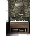 thumbnail image 2 of Harry & Grace Deep Sea Thornton Vintage Damask Peel and Stick Wallpaper - 20.5 in. W x 18 ft. L Roll, 2 of 7