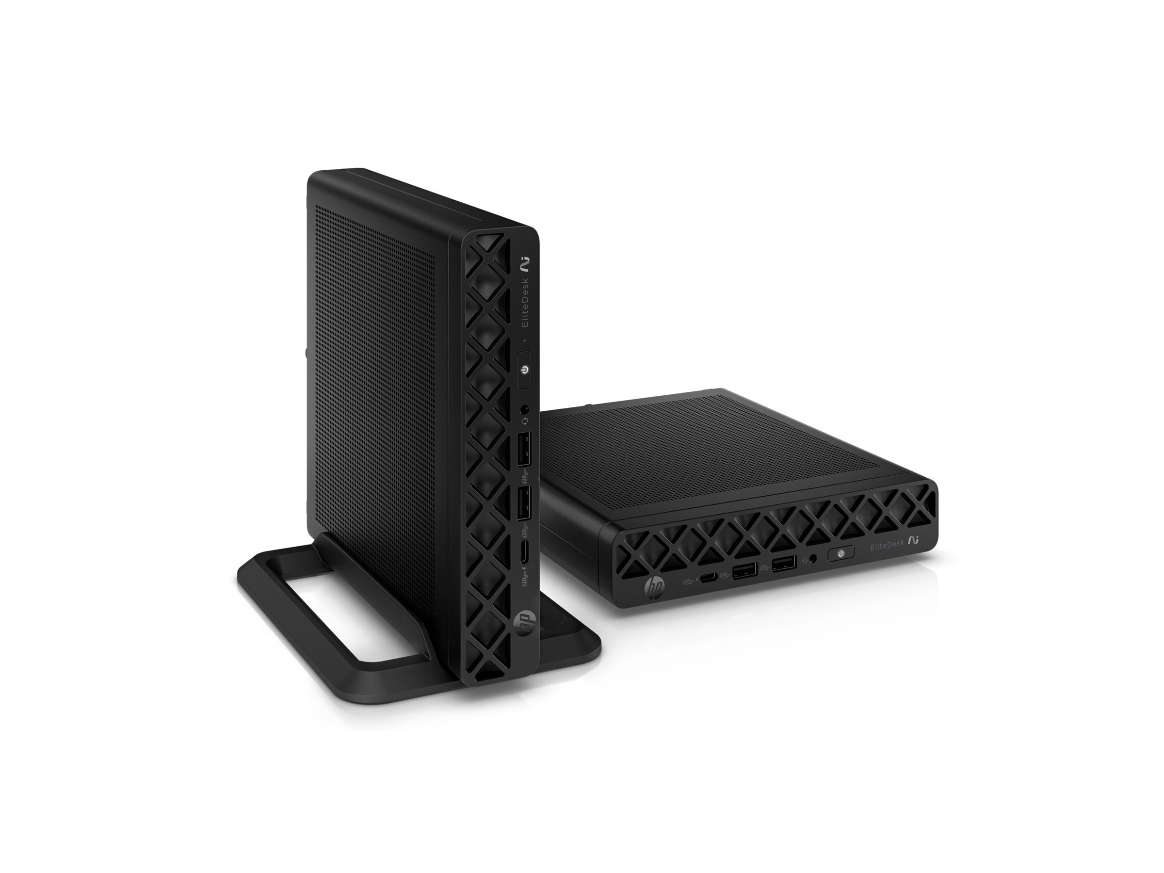 HP EliteDesk 8 G1a Desktop Computer, AMD Ryzen AI 5 PRO 340, 32 GB, 512 GB SSD, Mini PC, Jack Black