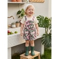 thumbnail image 5 of BemeyourBBs Toddler Baby Girls Summer Clothes Infant Girls 2 Piece Camouflage Outfits Short Sleeve Ribbed T Shirt Tops and Pockets Bib Overalls Camo Suspender Shorts Sets, 5 of 9