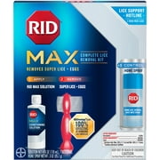 RID� MAX Complete LICE REMOVAL KIT Removes Super Lice + Eggs (Pack of 3)