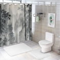 thumbnail image 7 of RUIYC Japanese Bamboo Forest Asian Oriental Chinese Ink Landscape Shower Curtain for Bathroom Decoration White, 7 of 7