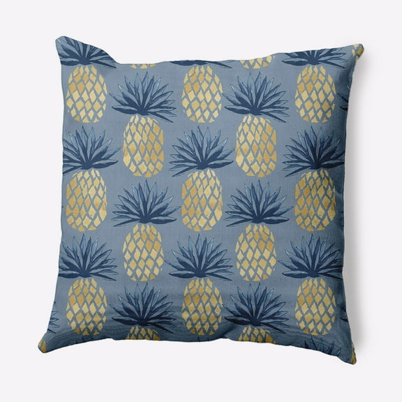 Simply Daisy 16" x 16" Pineapple Stripes Nautical Decorative Indoor Pillow
