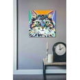 thumbnail image 3 of Epic Graffiti  'Dramatic Cats I' by Carolee Vitaletti Giclee Canvas Wall Art, 12"x12" 18 x 18, 3 of 3