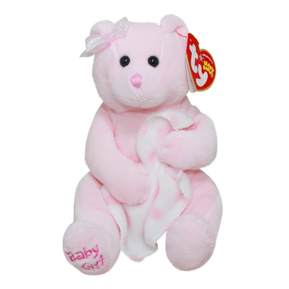 Ty Beanie Baby: Baby Girl the Bear - with blanket | Stuffed Animal | MWMT's