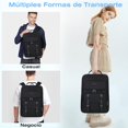 thumbnail image 2 of Mochila para Laptop de 15,6 Pulgadas para Mujeres y Hombres Port&aacute;til Mochila Vintage Impermeable Mochila de Viaje con Puerto de Carga USB Mochila Universitaria Aprobado por la TSA Negro, 2 of 8