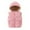 Pink, variant on REDARER Kids Puffer Vest, Lined Sleeveless Jacket for Toddler Boys Girls, Removable Hood Winter Wear,Size:3-4 Years