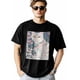 thumbnail image 2 of Camisetas de manga corta con estampado de gato de acuarela para hombre, camisetas de cuello redondo, 2 of 8