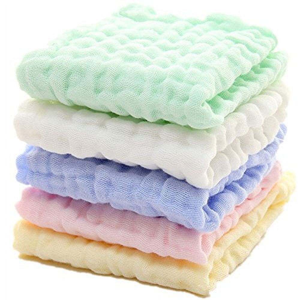 MUKIN Baby Muslin Washcloths Natural Muslin Cotton Baby Wipes
