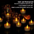 thumbnail image 5 of Daxin 1.4" LED Flameless Tealight Candles Battery Operated Fake Lights Party Decorations,Cold White(Set of 12), 5 of 6