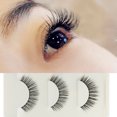 thumbnail image 2 of Ygjytge 3 Unids/Lote 100% Piel De Visón Real Hecha A Mano Pestañas Postizas Tira 3D Maquillaje Grueso Ygjytge Para estrenar, 2 of 6