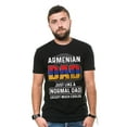 thumbnail image 2 of Mens Armenian T-shirt Armenian Dad Shirt Father Gifts Funny Armenian Shirts Father's Day Gift tee (3X-Large Military Green), 2 of 6
