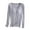 Gray, variant on Augper Women's Soft Pajamas Shirt Solid Color Thermal Women Brushed Underwear with Chest Pads for Autumn and Winter