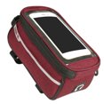 thumbnail image 3 of Wosthever Bolsa para bicicleta, bolsa impermeable para teléfono móvil, bolsa de almacenamiento para horquilla delantera, marco de alforjas para Ciclismo Rojo Wosthever OD3017-01B, 3 of 6