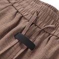 thumbnail image 6 of Casual Elastic Waist Straight Leg Shorts Summer Beach Blend Lightweight Comfortable Solid Color Loose Fit, 6 of 8