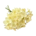 thumbnail image 2 of Coollooc Hydrangea Artificial Flowers, 11Pcs Fake Flowers for Decoration, Real Touch Silk Flowers with Stems Faux Decorative Flowers for Outdoor Wedding Centerpiece(B,Yellow), 2 of 6