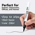 OASIDOS Dry Erase Markers Fine Tip 24 Pack Fine Point Thin Black