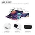 thumbnail image 3 of Sikiie Planet Pastel Galaxy Sun Visor Hat Adjustable Velcro Golf Visor Sports Sunscreen Visor Hat for Outdoor Activities, 3 of 7